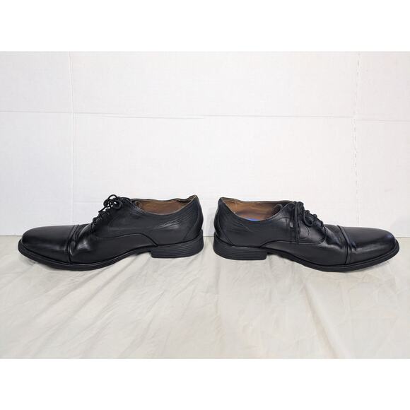 Clarks 15770 Black Leather Tilden Walk Lace Up Oxford Dress Shoes Mens Size 10.5 - Picture 2 of 9